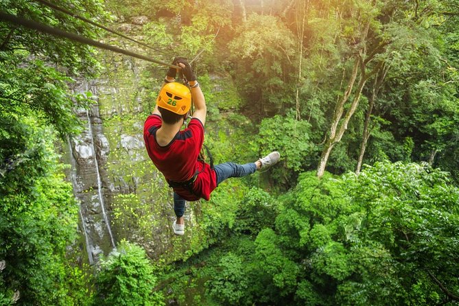 Zipline & Coffee with Waterfall Views in Koh Samui - Key points at a glance