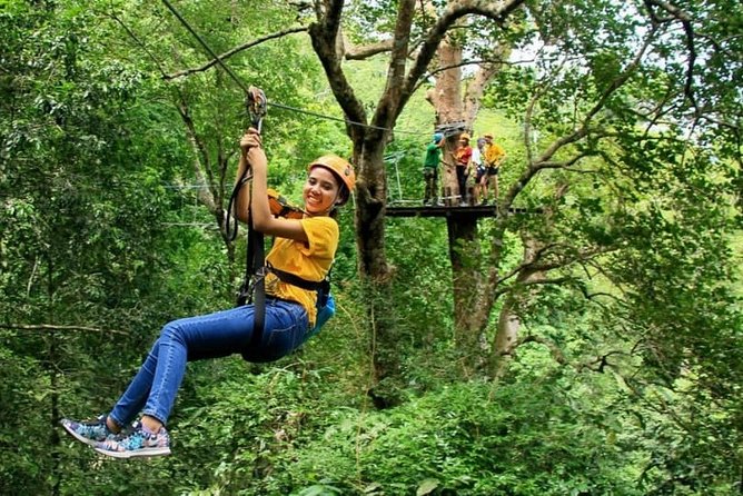 Zipline & Coffee with Waterfall Views in Koh Samui - Eight lines through the treetops