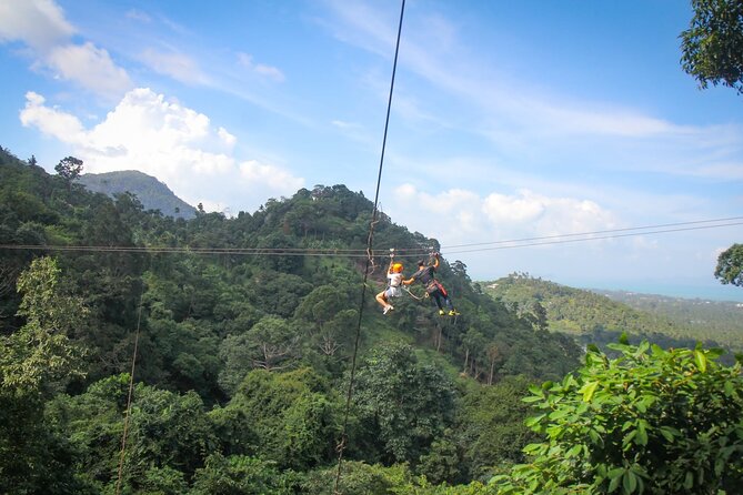 Zipline & Coffee with Waterfall Views in Koh Samui - The Secret Falls setting