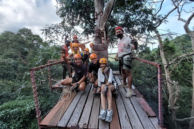 Zipline & Coffee with Waterfall Views in Koh Samui - The guides and group size