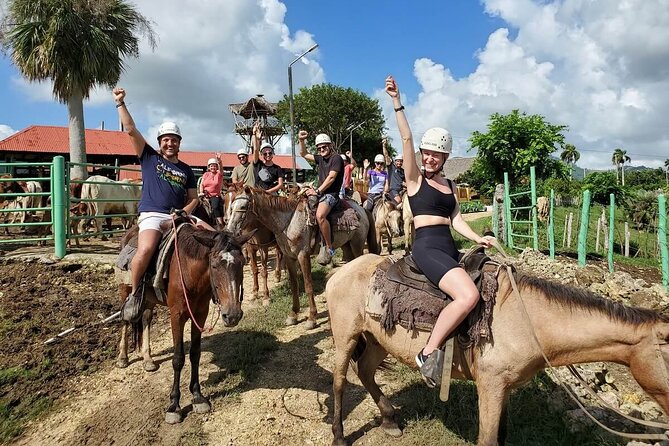 Zipline,Dune Buggy,Horse Riding - Horseback riding through woods and cocoa trees