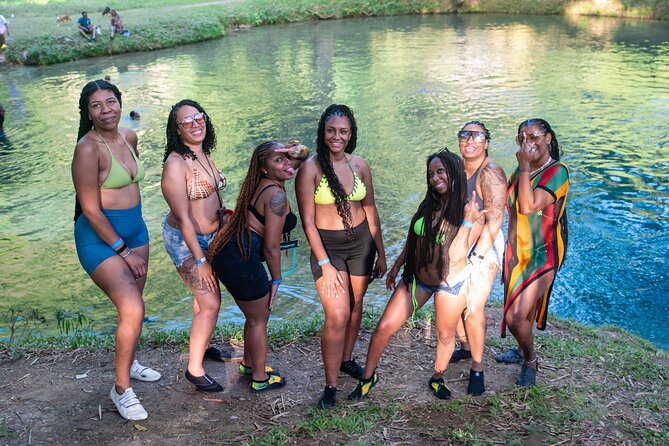 Zipline, Dunn’s River Falls, Bamboo Rafting & Horseback Ride Tour - Bamboo rafting at White River and Lethe Village