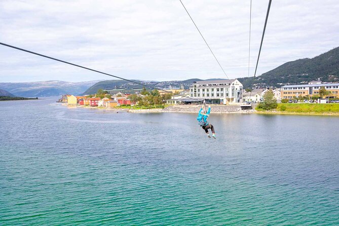 Zipline Experience in Mosjøen - Flying over the Vefsna River