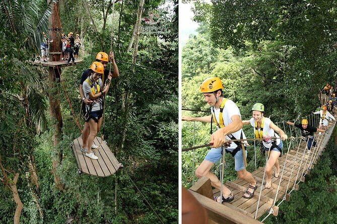 Zipline Experience in Phuket - Ziplines, sky bridges, and abseiling above the jungle
