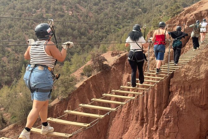 Zipline Experience out of Marrakech City in the Atlas Mountains - Moroccan breakfast at the argan oil cooperative