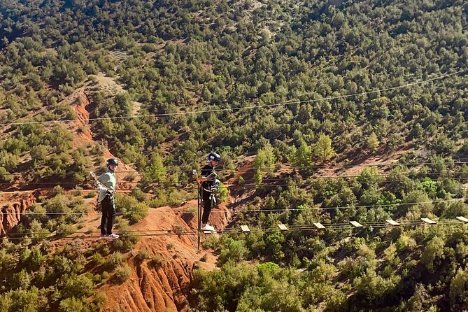 Zipline Experience out of Marrakech City in the Atlas Mountains - What the ziplining feels like