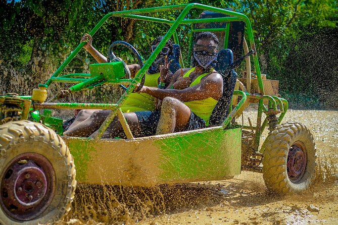 Zipline, Horse, Buggy and Macao Beach, Water Park with Lunch - Eight lines and a suspension bridge at Anamuya