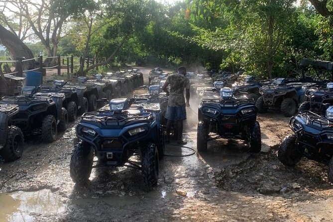 Zipline, Horseback Ride, ATV and Catamaran from Montego Bay - ATV riding through the countryside