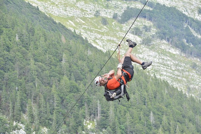 ZIPLINE Kanin Bovec - Starting in Bovec with gear and instructions