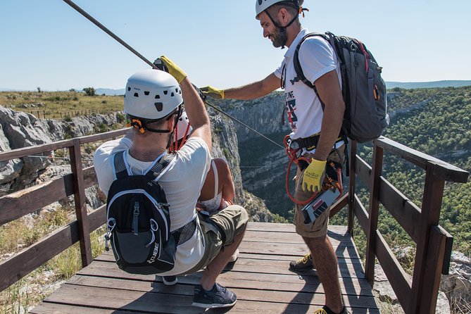 Zipline Šibenik - The safety briefing comes before the big lines