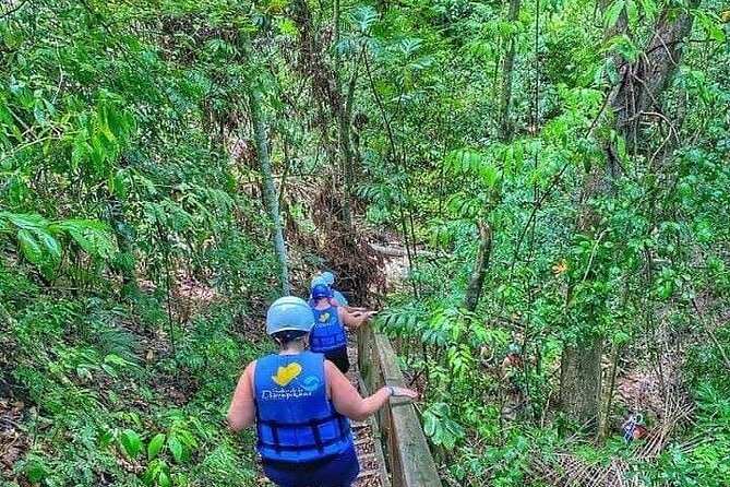 Zipline with Waterfalls and Lunch, Amber Cove and Taino Bay - Five ziplines above the falls