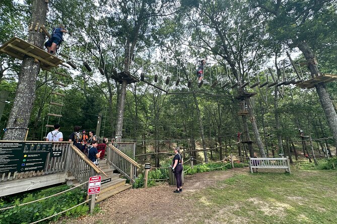 Ziplining and Climbing at The Adventure Park on Cape Cod - Arriving at Heritage Museums & Gardens in Sandwich