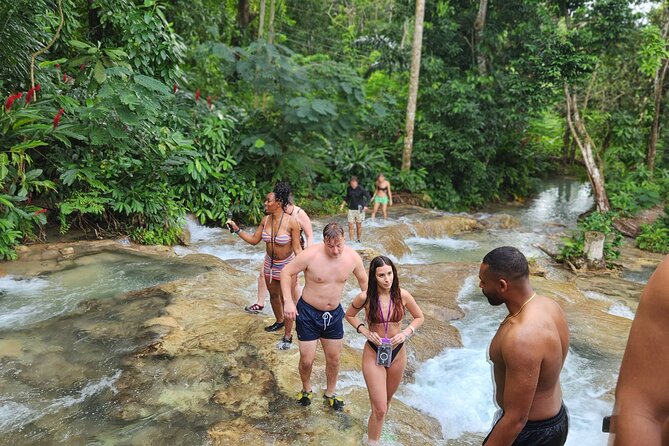 Ziplining and Dunn's River falls Combo from Montego Bay. - Climbing the 600-foot Dunn’s River Falls