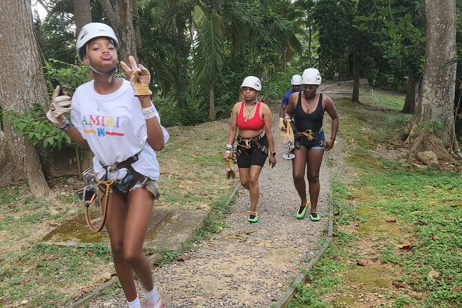 Ziplining and Dunn's River falls Combo from Montego Bay. - Shopping for souvenirs at Drax Hall