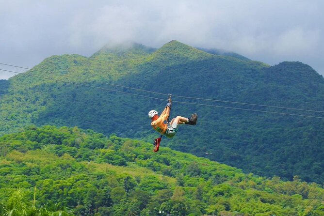 Ziplining at the Rainforest in Puerto Rico - Five ziplines from 400 to 1,000 feet