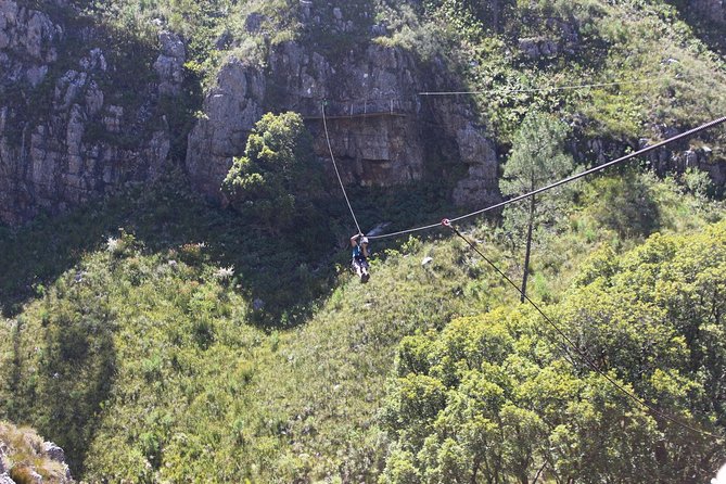 Ziplining Elgin - The suspension bridge and double waterfall